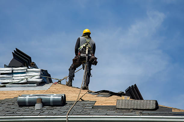 Professional Gutter Installation technician working in Owings Mills, MD